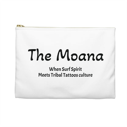 The Moana Surf Spirit Accessory Pouch - Tribal Tattoo Design Printify