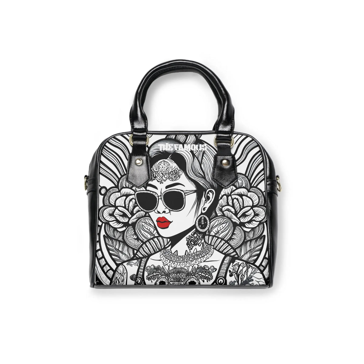 The 'Streetwear' - LOUISE Red Lips - Limited Edition designer handbag | TheFamous Studio