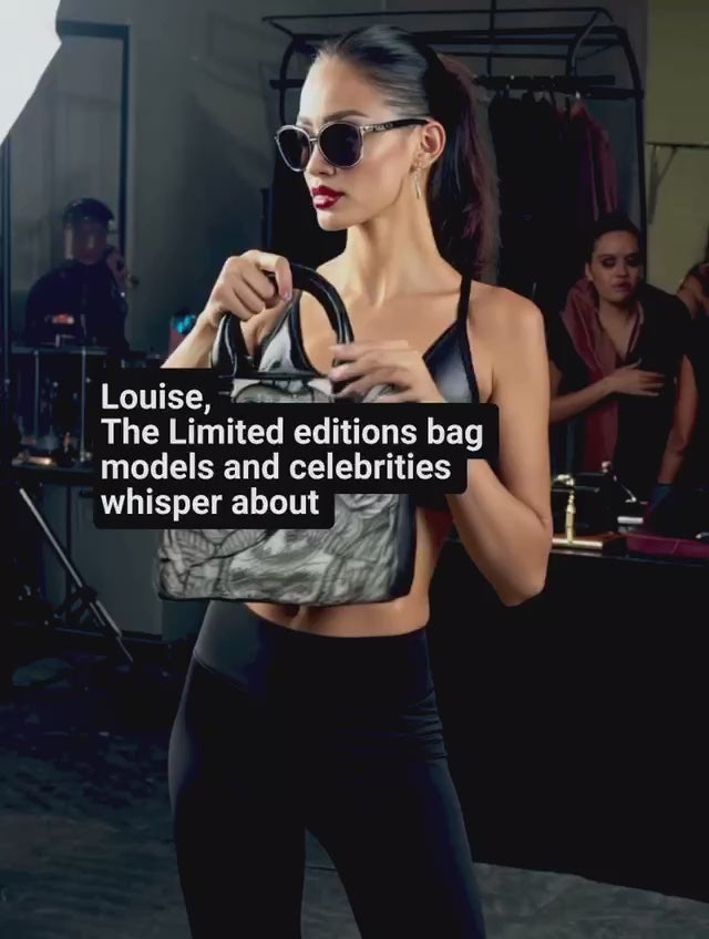The 'Streetwear' - LOUISE Red Lips - Limited Edition designer handbag | TheFamous Studio