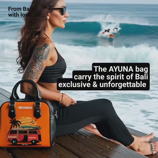 AYUNA Bali Vibe orange handbag – limited edition by TheFamous