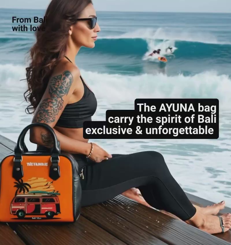 AYUNA Bali Vibe orange handbag – limited edition by TheFamous